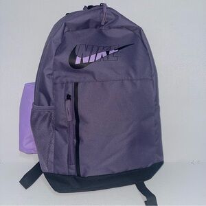 Nike Dark Purple Backpack with Black Logo New